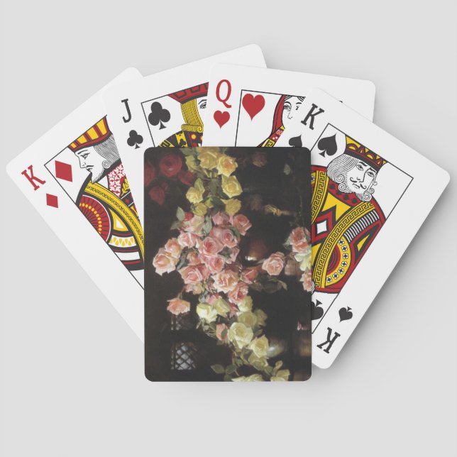 Beautiful Roses (by Joseph DeCamp) Playing Cards (Back)