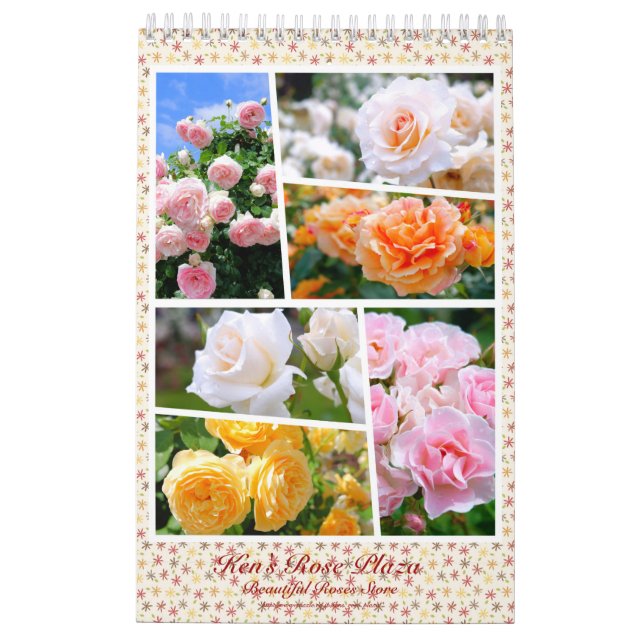 Beautiful Roses Calendar Bタイプ カレンダー (Back)