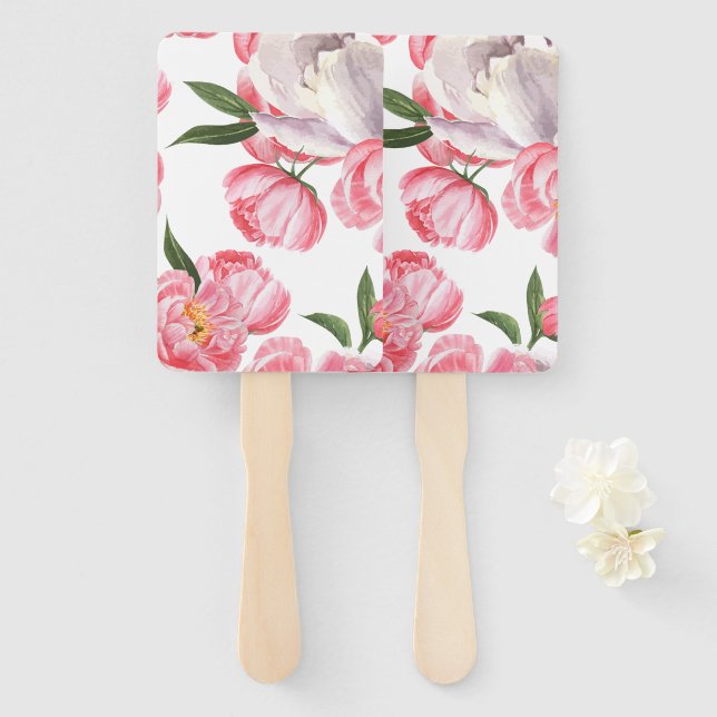 Beautiful Roses Hand Fan (Front and Back)