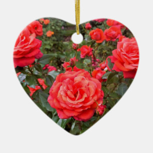 Beautiful Roses, Portland, Oregon Ceramic Ornament