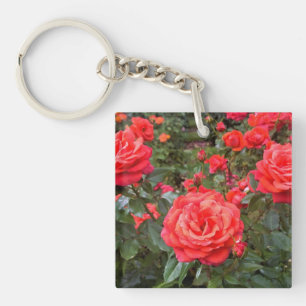 Beautiful Roses, Portland, Oregon Key Ring