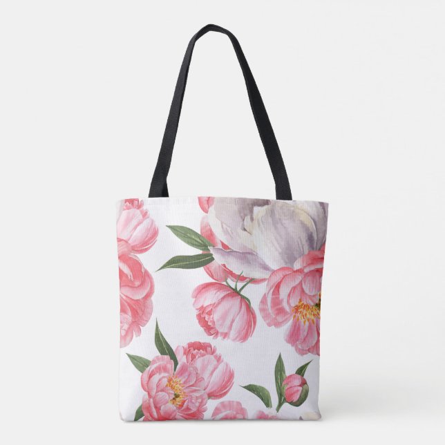 Beautiful Roses Tote Bag (Back)