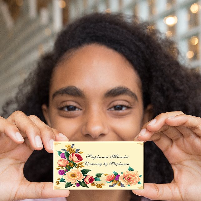 Beautiful Roses Vintage Style  Business Card (Creator Uploaded)