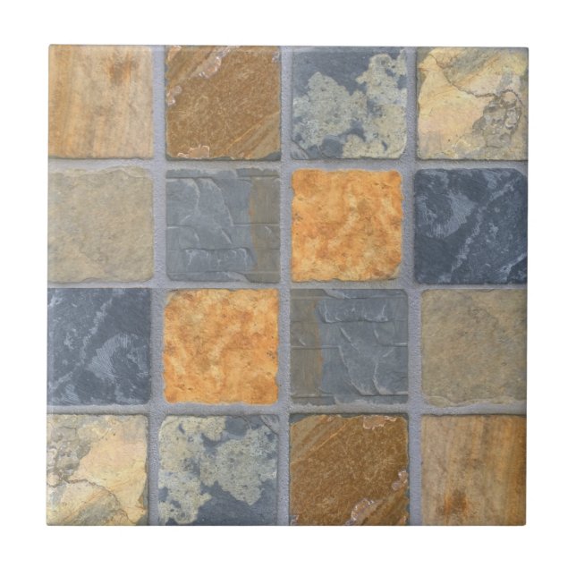 Beautiful Rows of Colourful Stone Tile (Front)