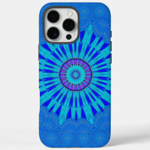 Beautiful Royal Blue Mandala Art Print iPhone 16 Pro Max Case