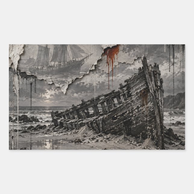 Beautiful Ruin Rectangular Sticker (Front)