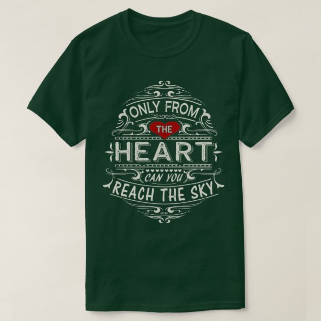 Beautiful Rumi Quote T-Shirt (Design Front)