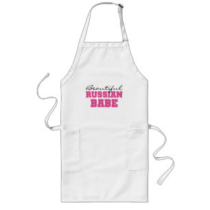 Beautiful Russian Babe Long Apron
