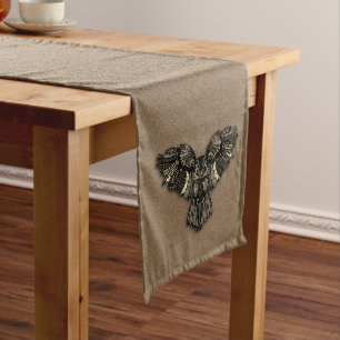 Beautiful Rustic Owl Medium Table Runner