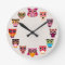 Beautiful Rustic Owl Wall Clock