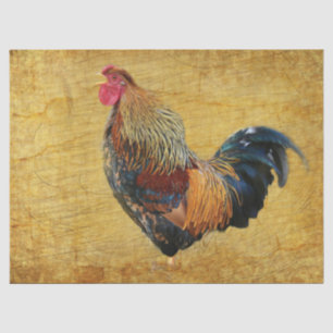 Beautiful Rustic Rooster Tissue Paper