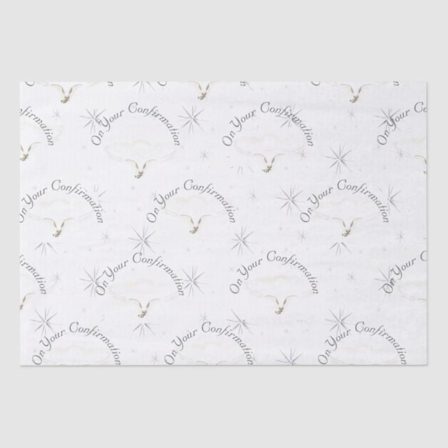 Beautiful Sacrament of Confirmation  Tissue Paper (Front)