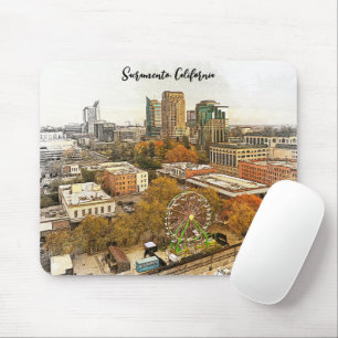 Beautiful Sacramento California City View Mouse Pad