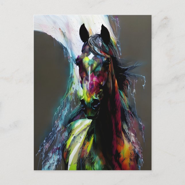 Beautiful Saddlebred Horse Postcard (Front)