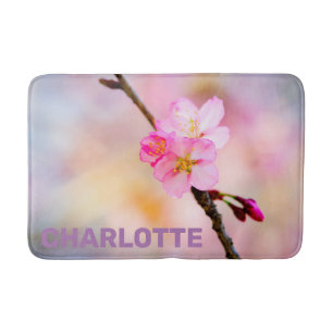 Beautiful Sakura Cherry Blossoms Bath Mat