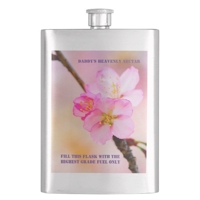 Beautiful Sakura Cherry Blossoms Hip Flask (Front)