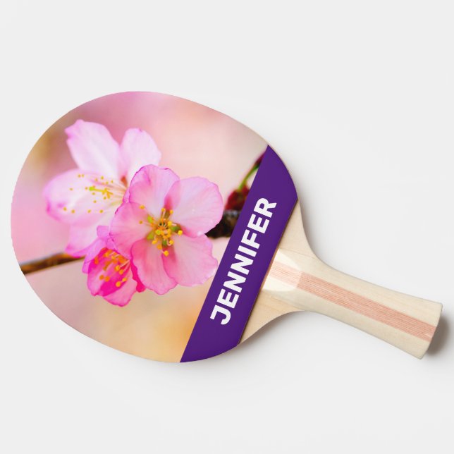 Beautiful Sakura Cherry Blossoms Ping Pong Paddle (Back Side)