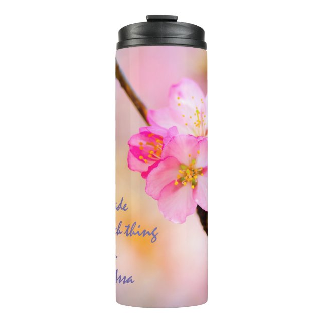 Beautiful Sakura Cherry Blossoms Thermal Tumbler (Front)
