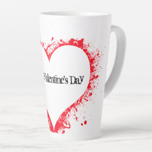 Beautiful salt for Valentine's Day Latte Mug