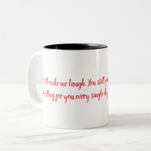 Beautiful salt for Valentine's Day Two-Tone Coffee Mug