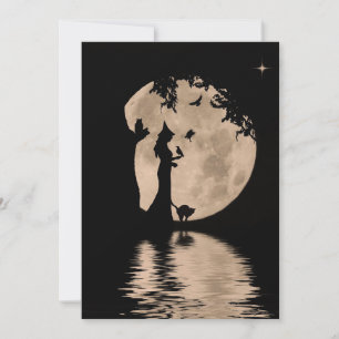 Beautiful Samhain Blessing with Witch and Animals