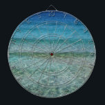 Beautiful Sandy Beach Dartboard<br><div class="desc">The design of this item features a photograph of a stunningly beautiful beach with soft sand and clear blue water. Bring back memories of exciting holidays and vacations,  or simply relax and let all your stress float away as you admire the beautiful scenery.</div>
