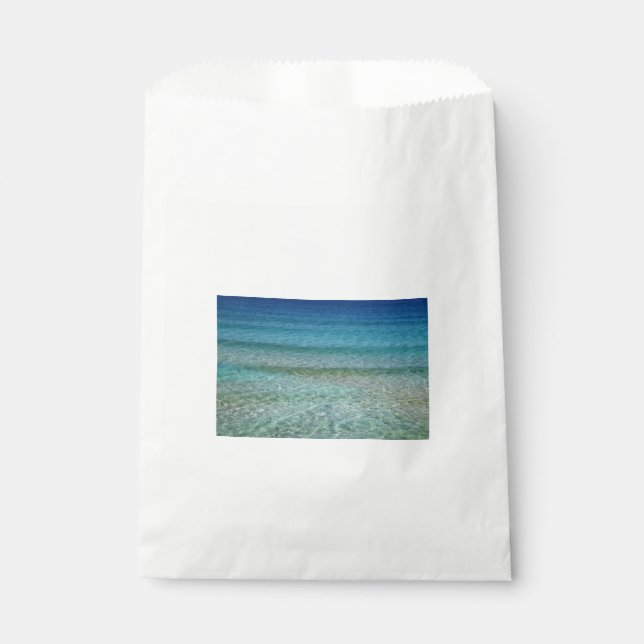 Beautiful Sandy Beach Favour Bag (Front)