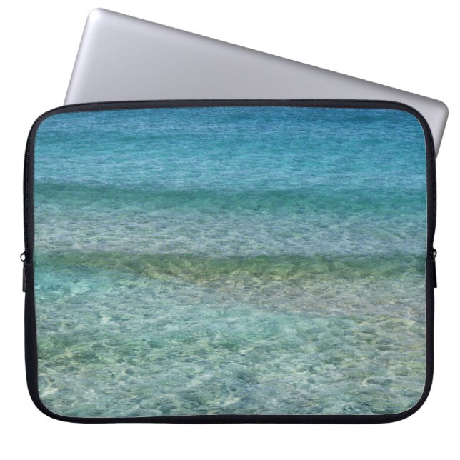 Beautiful Sandy Beach Laptop Sleeve (Front)