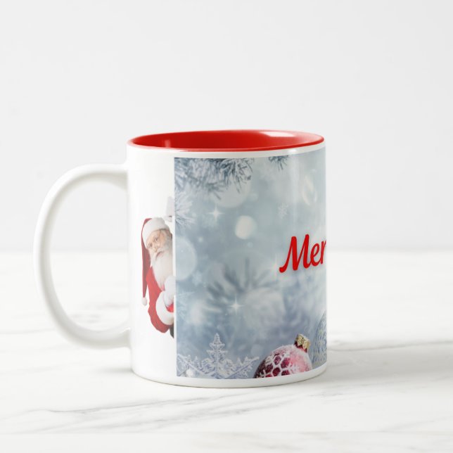 Beautiful Santa Christmas Mugs (Left)