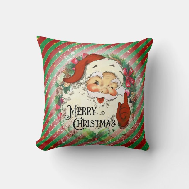 Beautiful Santa Merry Christmas Home Decor  Cushion (Front)
