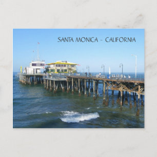 Beautiful Santa Monica Pier Postcard! Postcard
