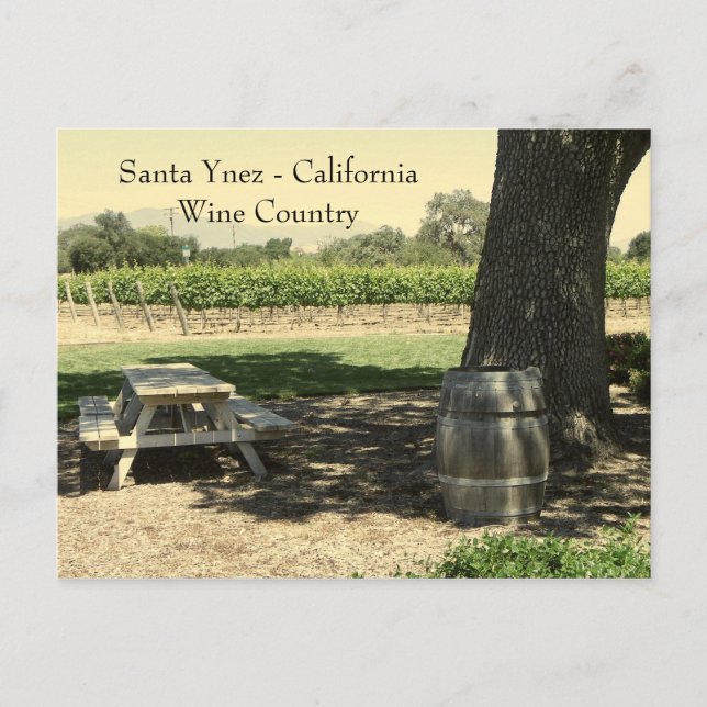 Beautiful Santa Ynez/Wine Country Postcard! Postcard (Front)