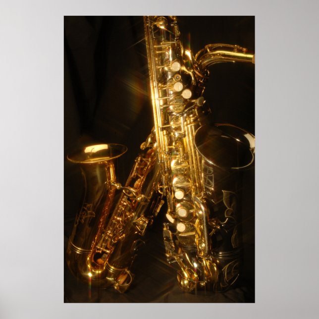 Beautiful Saxaphone Poster (Front)