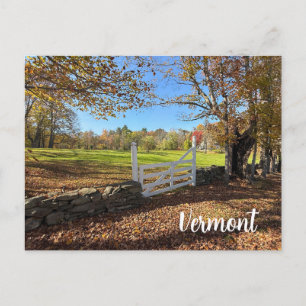 Beautiful scene in Vermont Holiday Postcard