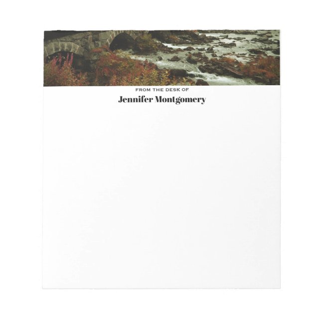 Beautiful Scenic Nature Photo Notepad (Front)