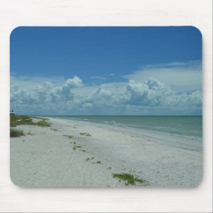 Beautiful Scenic Tropical Beach Horizon Photo Mouse Pad