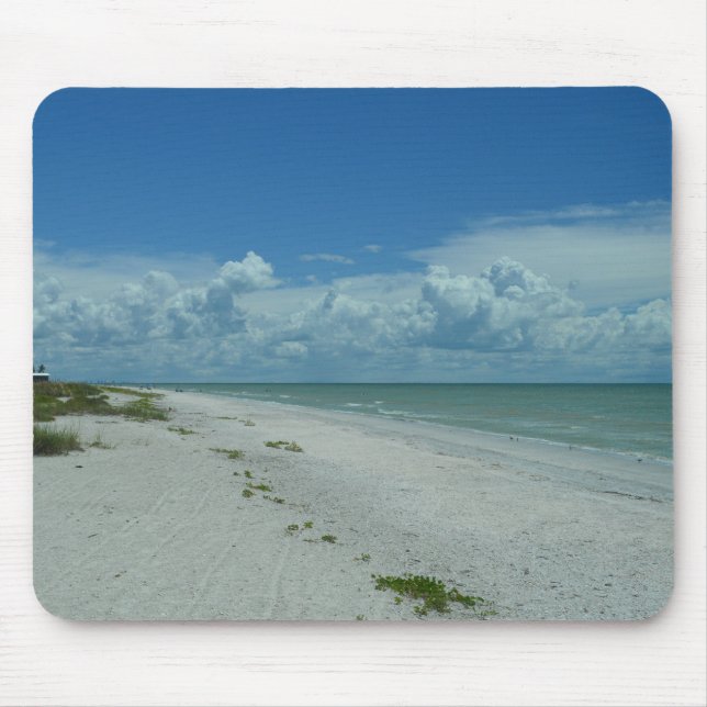 Beautiful Scenic Tropical Beach Horizon Photo Mouse Pad (Front)