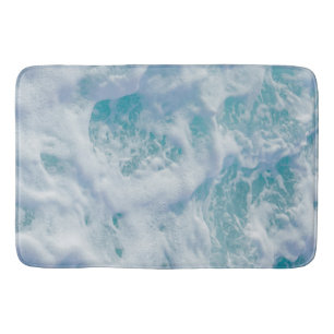 beautiful sea ​​foam bath mat