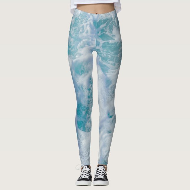 beautiful sea ​​foam leggings (Front)