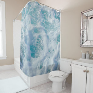 beautiful sea foam shower curtain