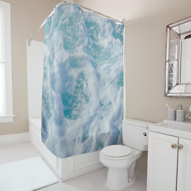 beautiful sea ​​foam shower curtain (In Situ)