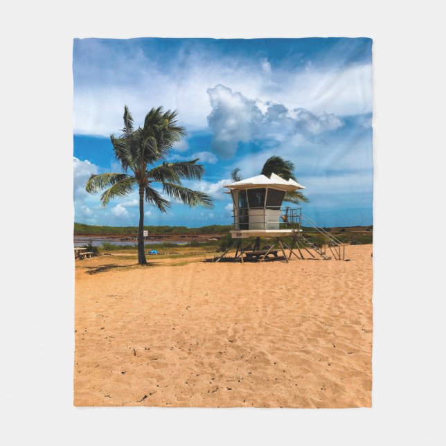 Beautiful Sea Life Fleece Blanket (Front)