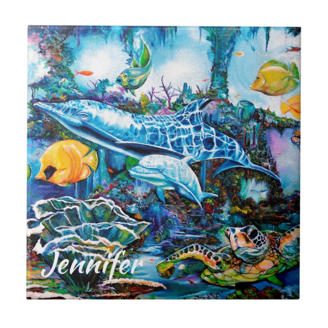 Beautiful Sea Life Near Reef Tile (Front)