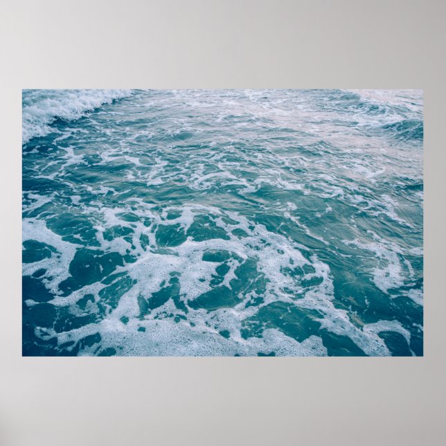 Beautiful sea marble waves texturehipster,backgrou poster (Front)