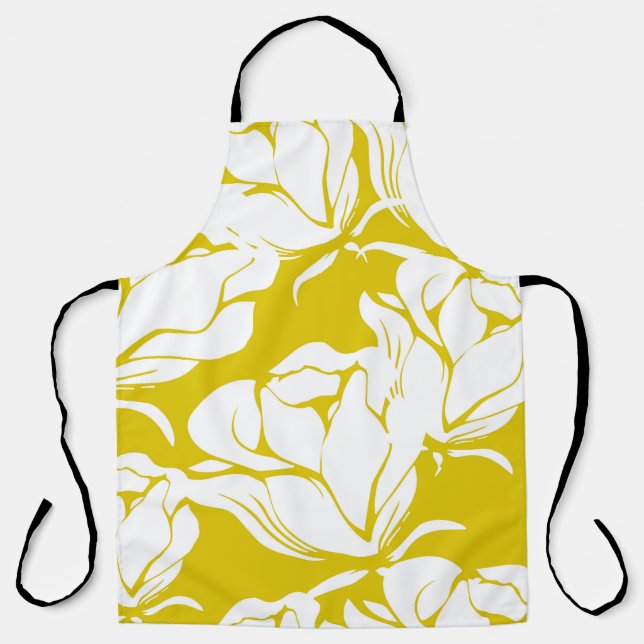Beautiful seamless floral pattern background. apron (Front)
