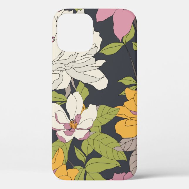 Beautiful seamless floral pattern background. Case-Mate iPhone case (Back)