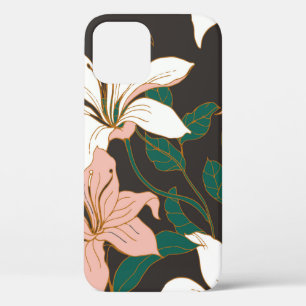Beautiful seamless floral pattern background. iPhone 12 case