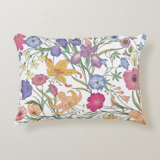 Beautiful seamless floral pattern . Flower illustr Decorative Cushion