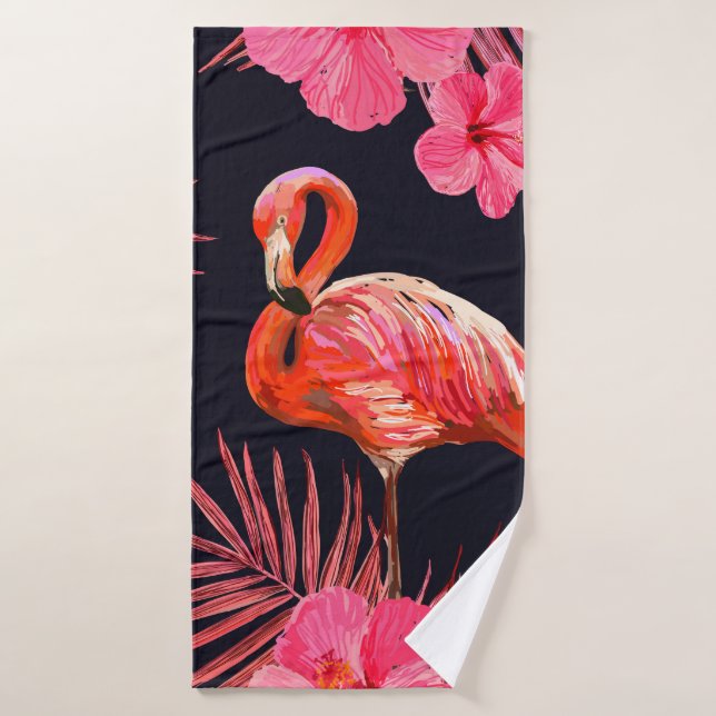 Beautiful seamless floral summer pattern backgroun bath towel (Bath Towel)