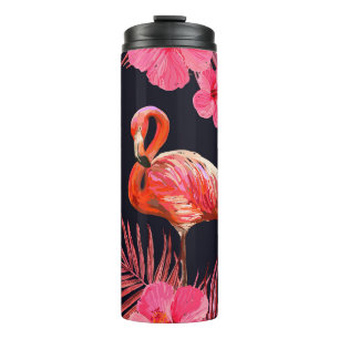 Beautiful seamless floral summer pattern backgroun thermal tumbler